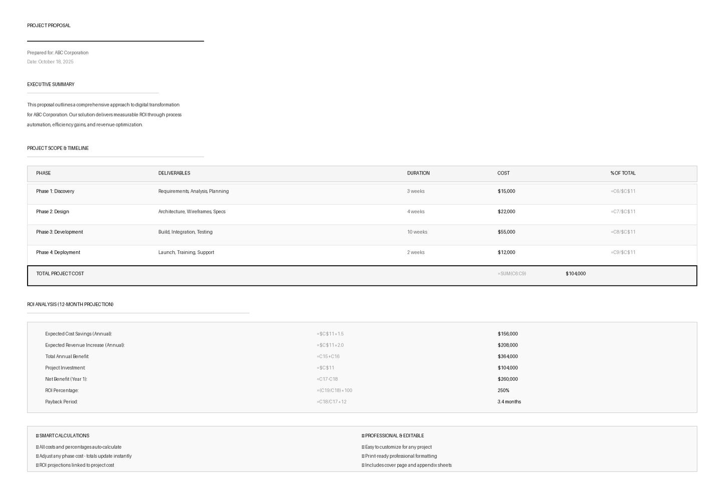 Project Proposal Template Pro