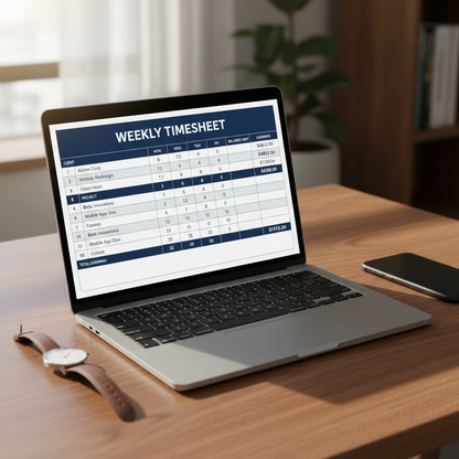 Time Tracking Sheet Pro